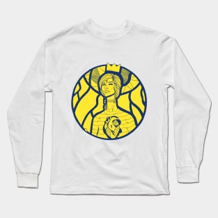 Navy and Gold 56 Beauty Long Sleeve T-Shirt